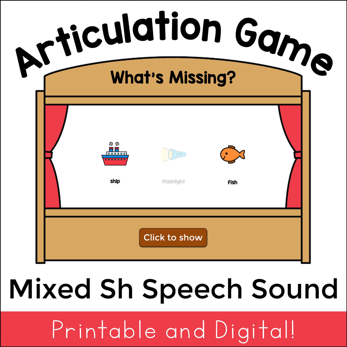 Sh What's Missing Articulation Game
