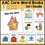 AAC Core Vocabulary Books Set 1