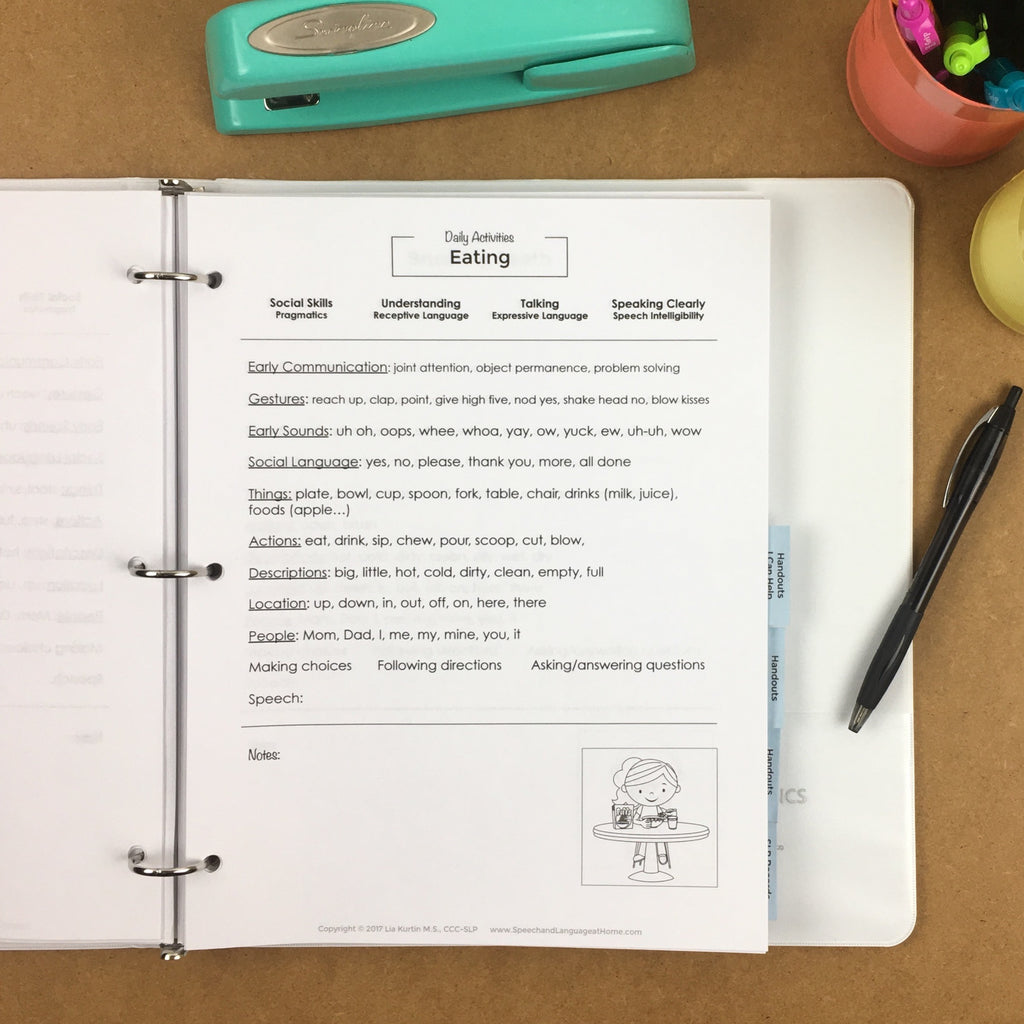 Early Intervention Notebook First Word Bundle