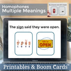Multiple Meanings Task Cards