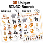 Zoo Animals Sign and Say Bingo