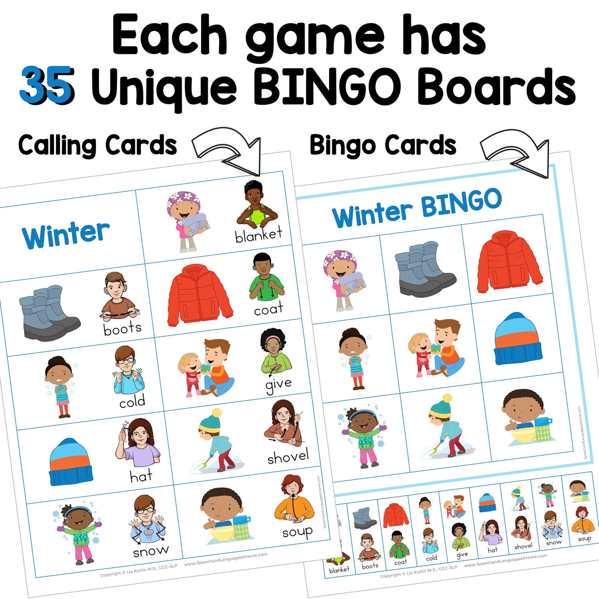 Winter Sign and Play Bingo Bundle