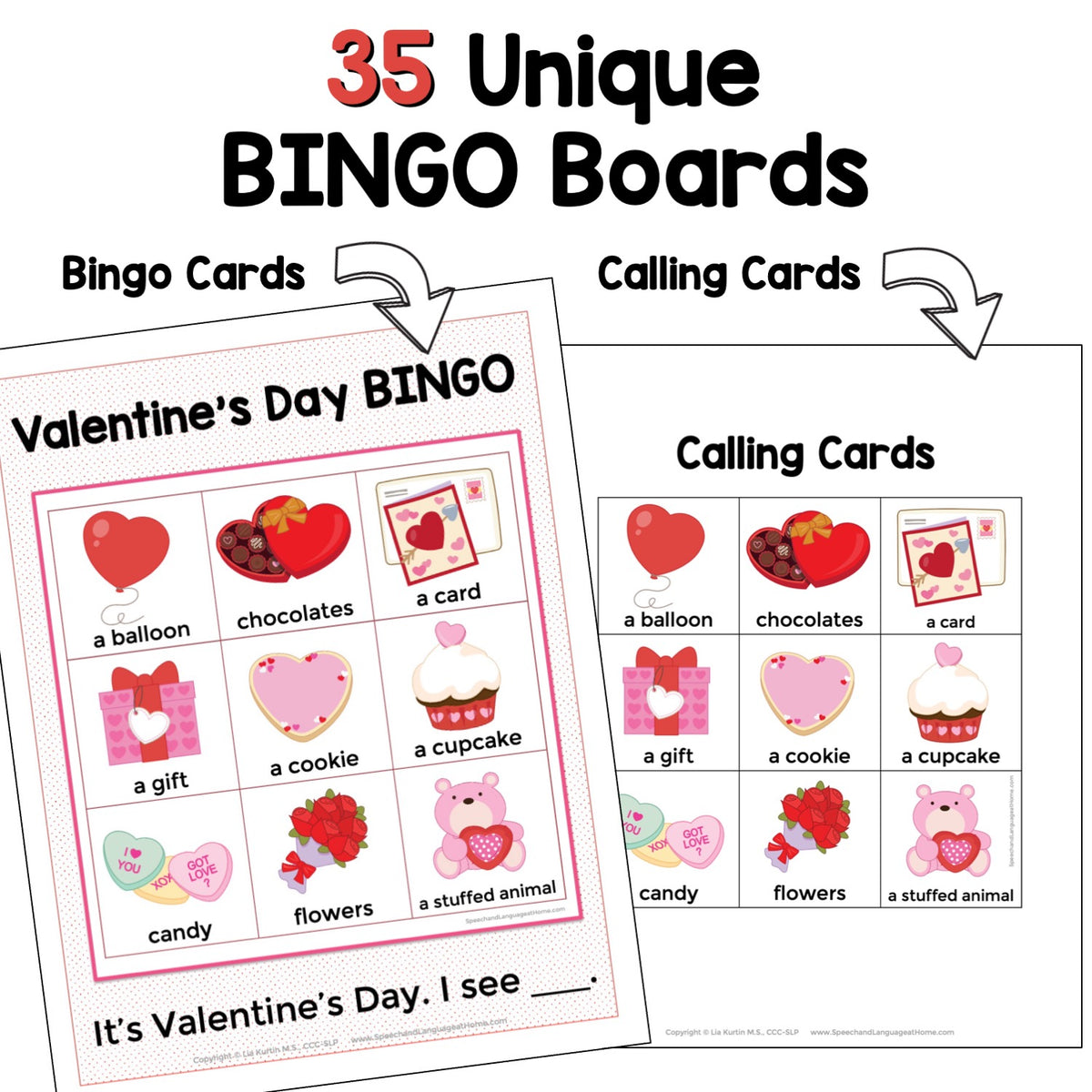 Valentine's Day Bingo Game