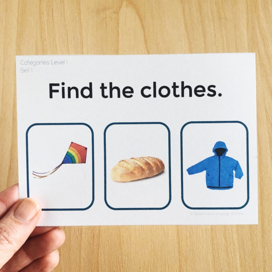 Categories Level 1 Task Cards