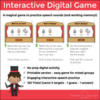 R and Vocalic R What's Missing Articulation Game