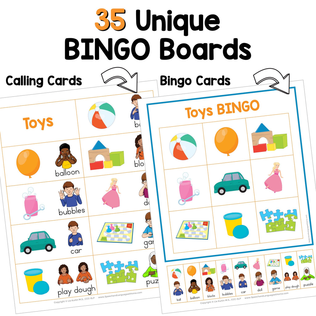 Toys Sign and Say Bingo