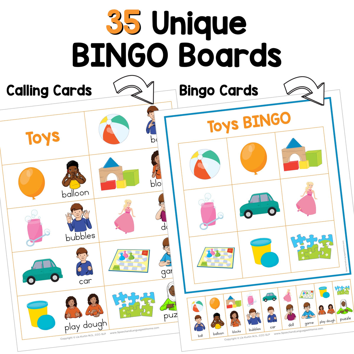 Toys Sign and Say Bingo