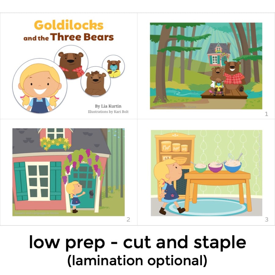 Goldilocks and the Three Bears Wordless Book