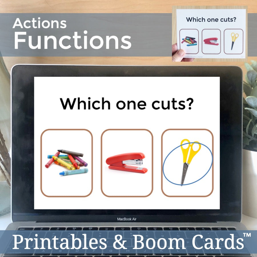 Object Function Verbs Task Cards