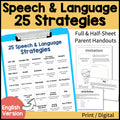 25 Speech and Language Parent Handouts (English)