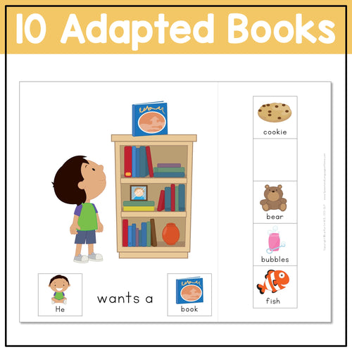 AAC Core Vocabulary Books Set 1