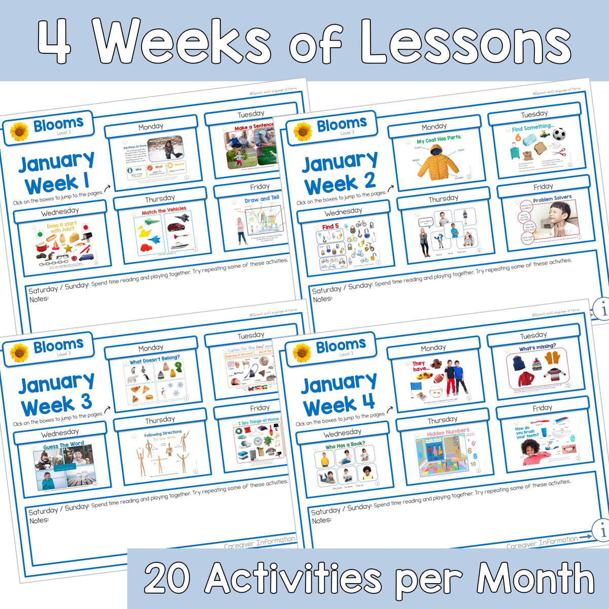 January Activities K-1