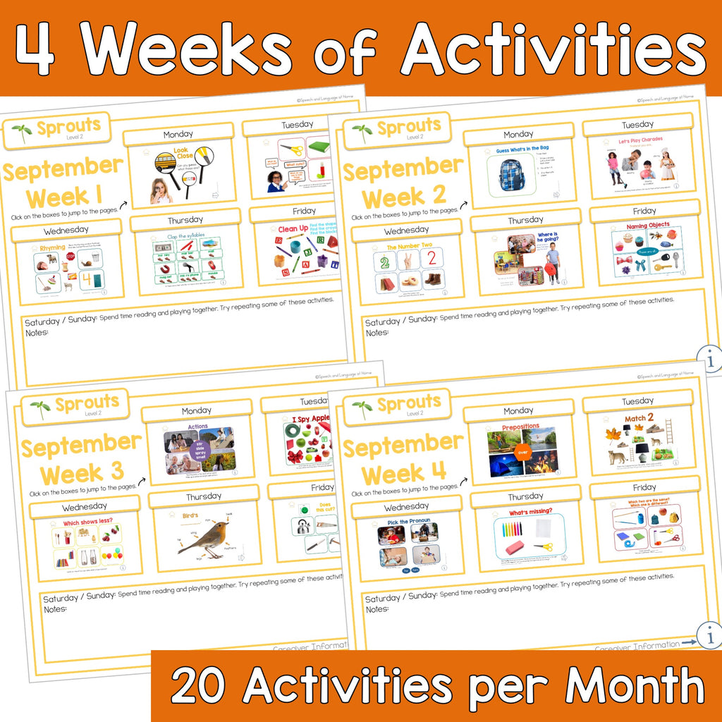September Preschool Activities