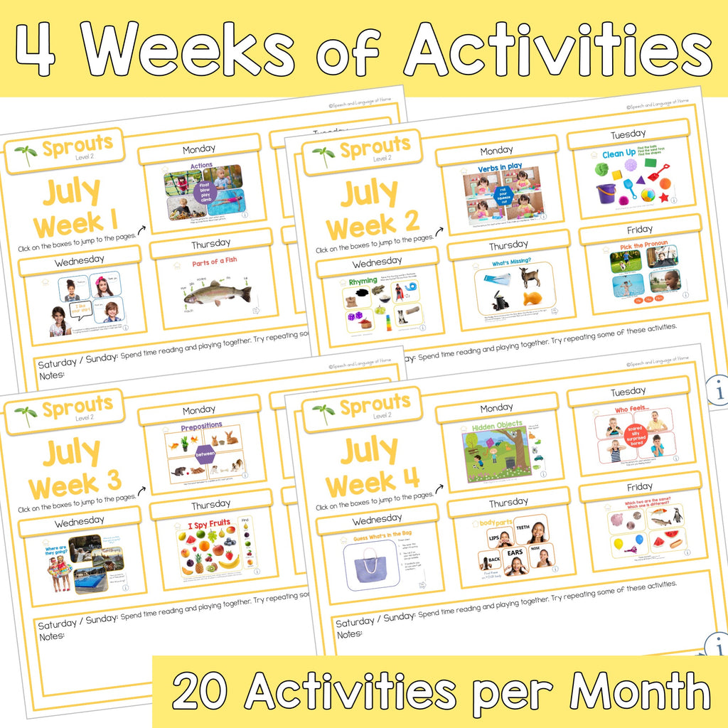 July Preschool Activities