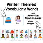 Winter Sign and Say Bingo
