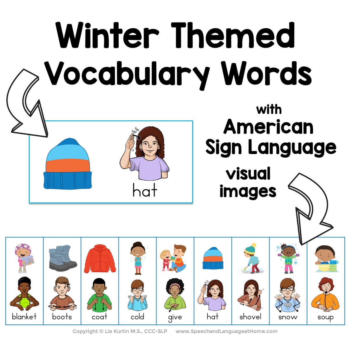 Winter Sign and Say Bingo