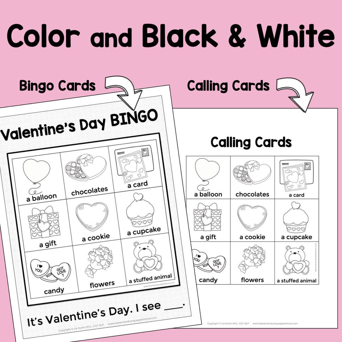 Valentine's Day Bingo Game