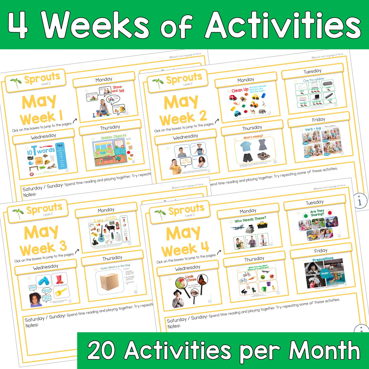 May Preschool Activities