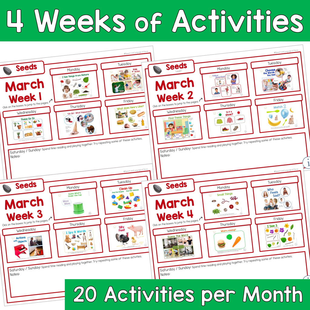 March Early Intervention Activities