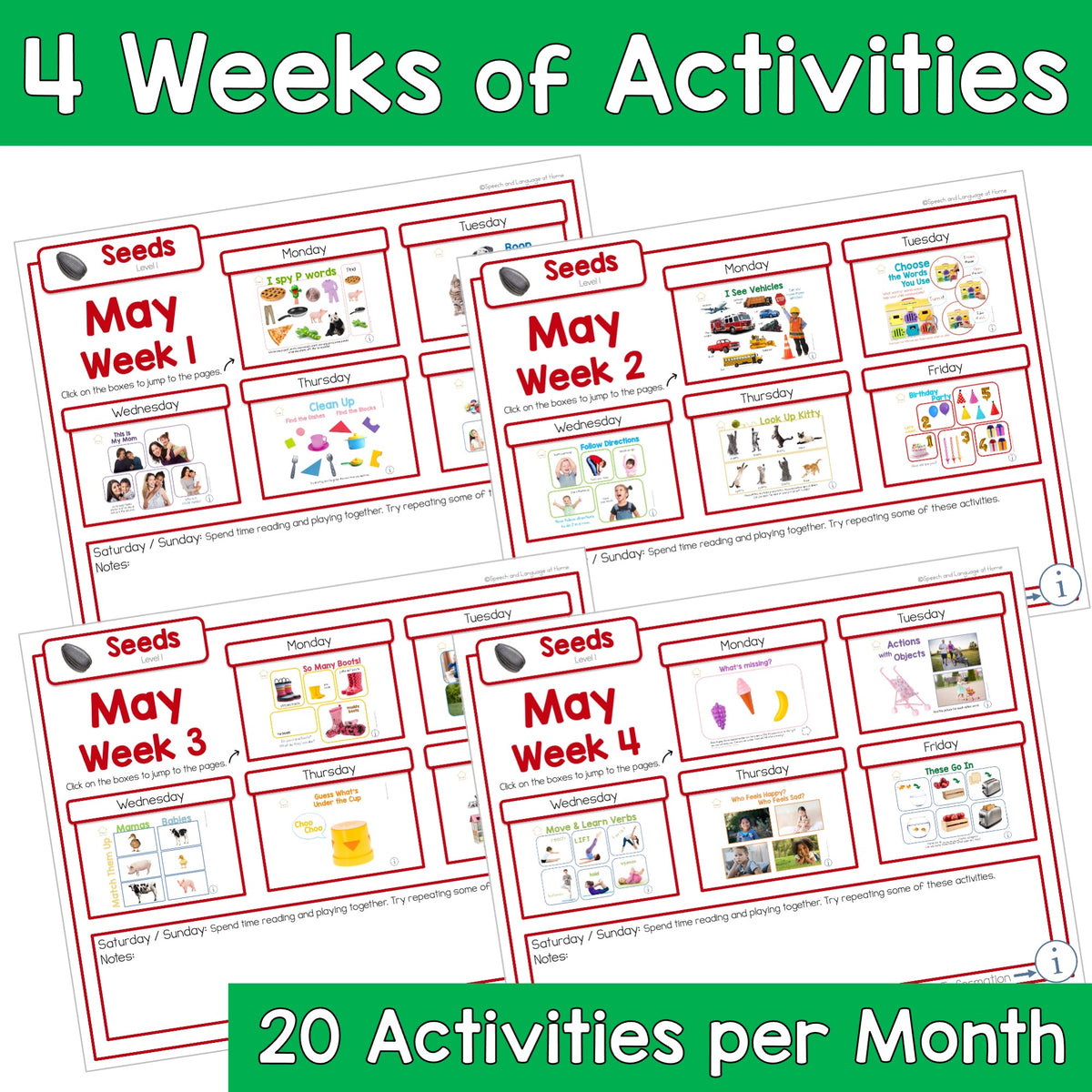 May Early Intervention Activities