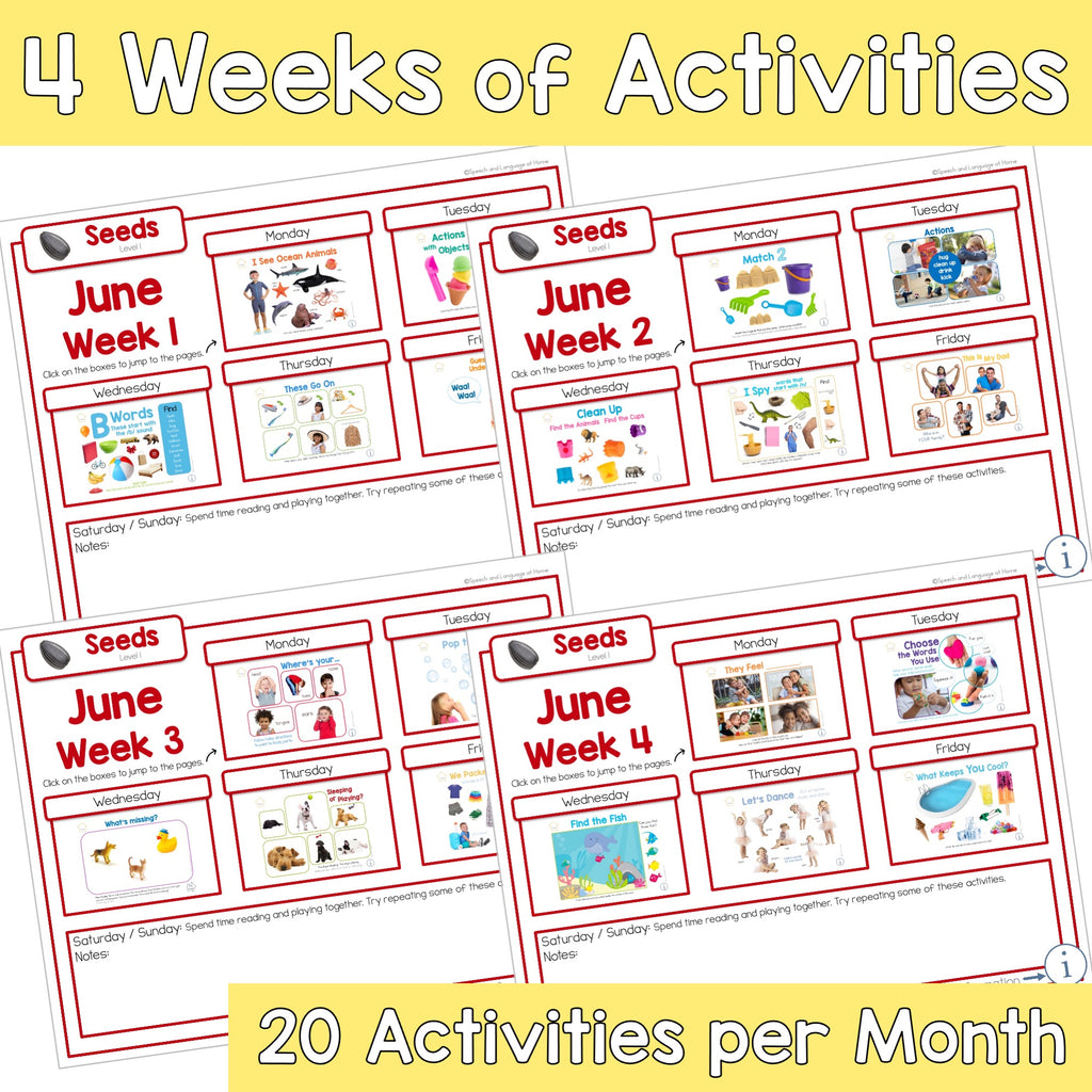 June Early Intervention Activities