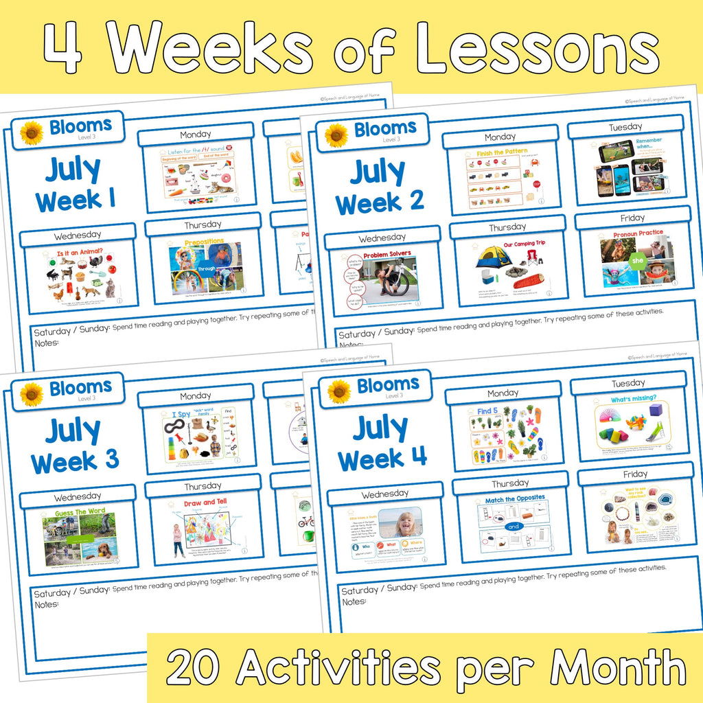 July Activities K-1