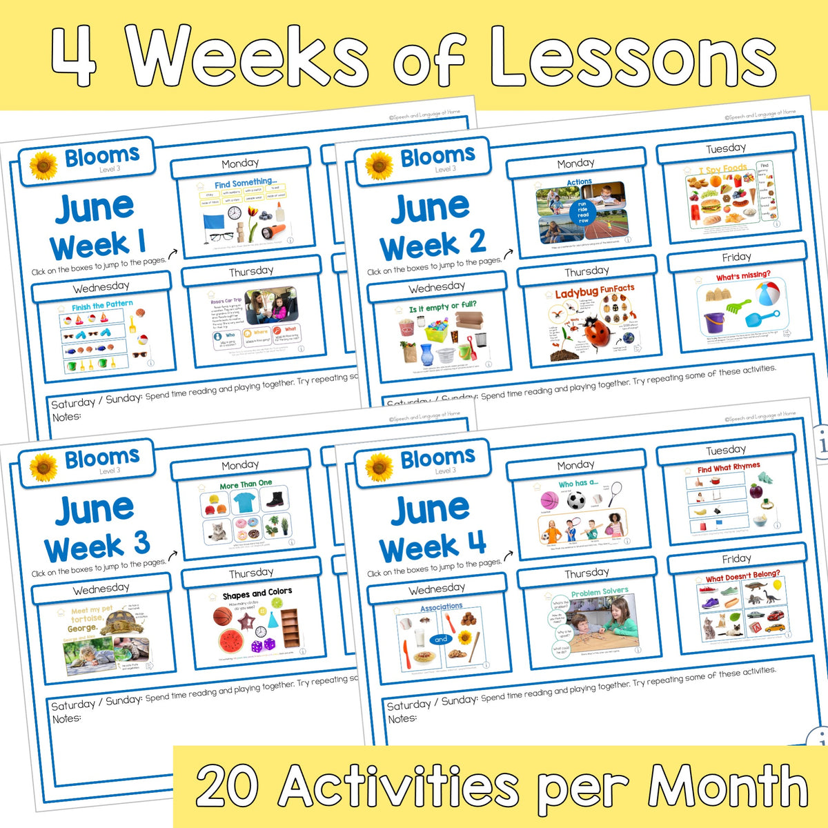 June Activities K-1