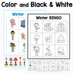 Winter Sign and Say Bingo