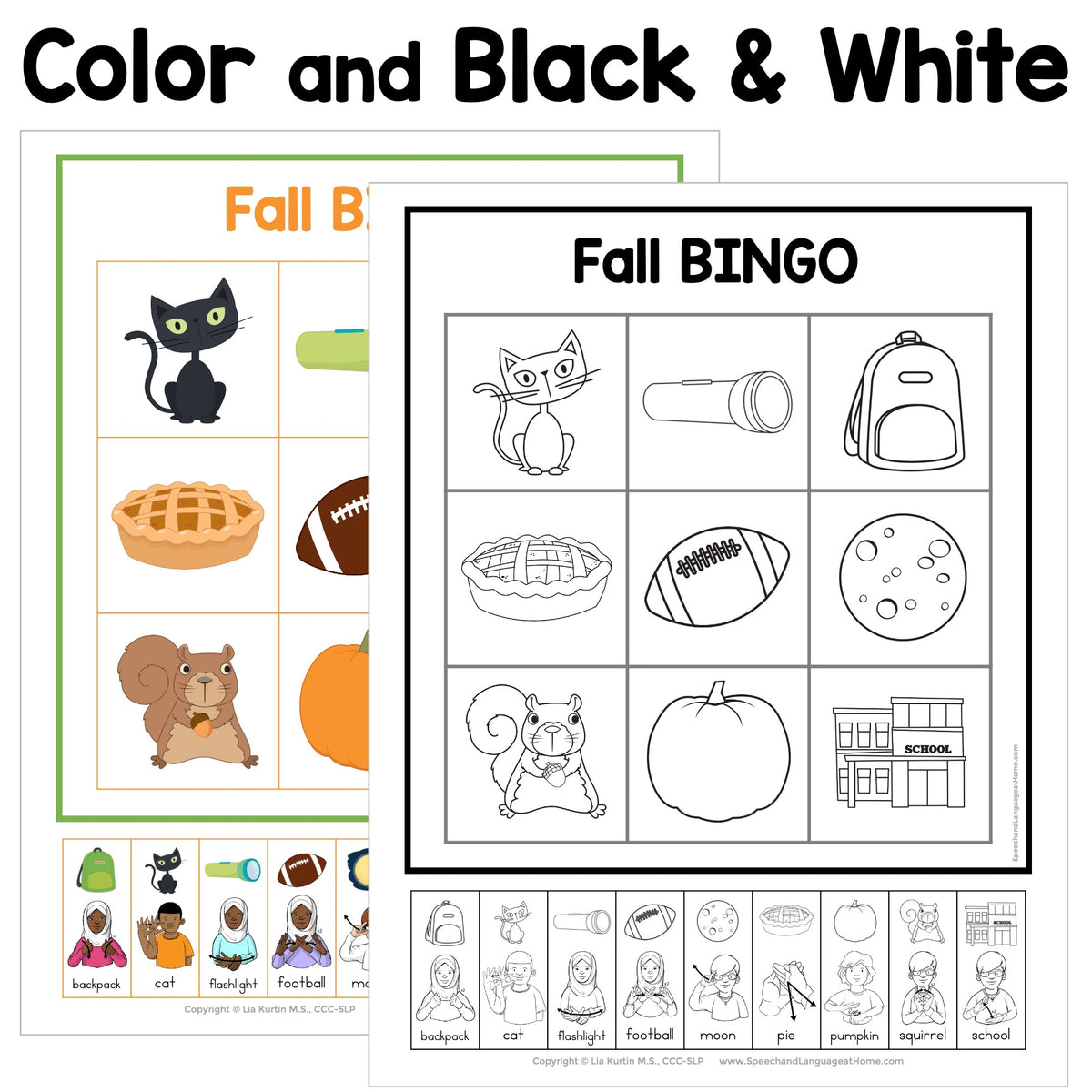 Fall Sign and Say Bingo