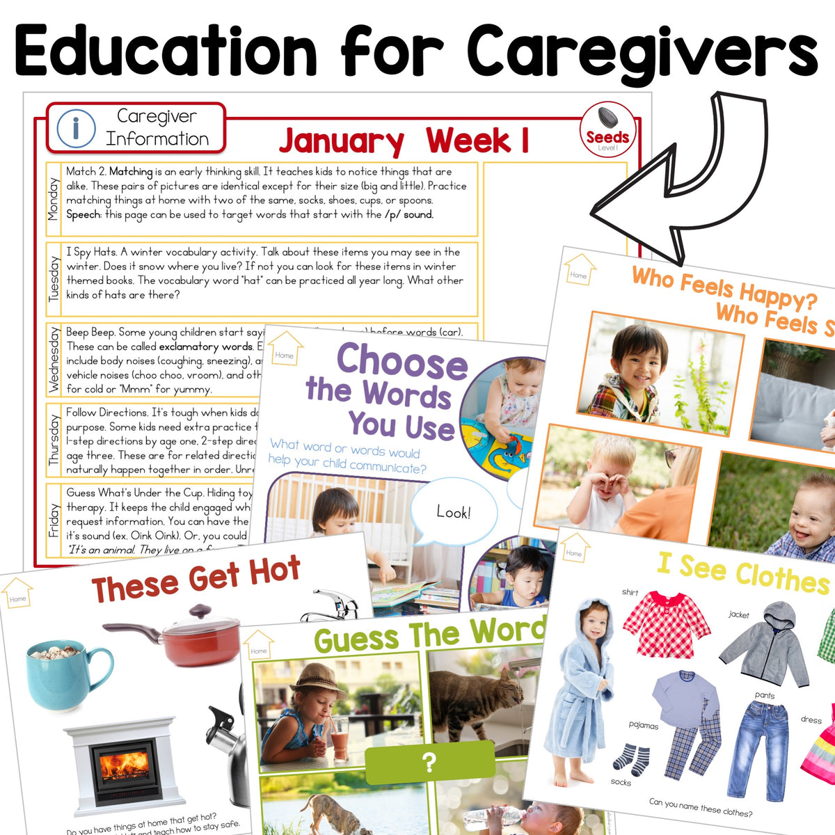 Winter Early Intervention Speech Therapy Activities