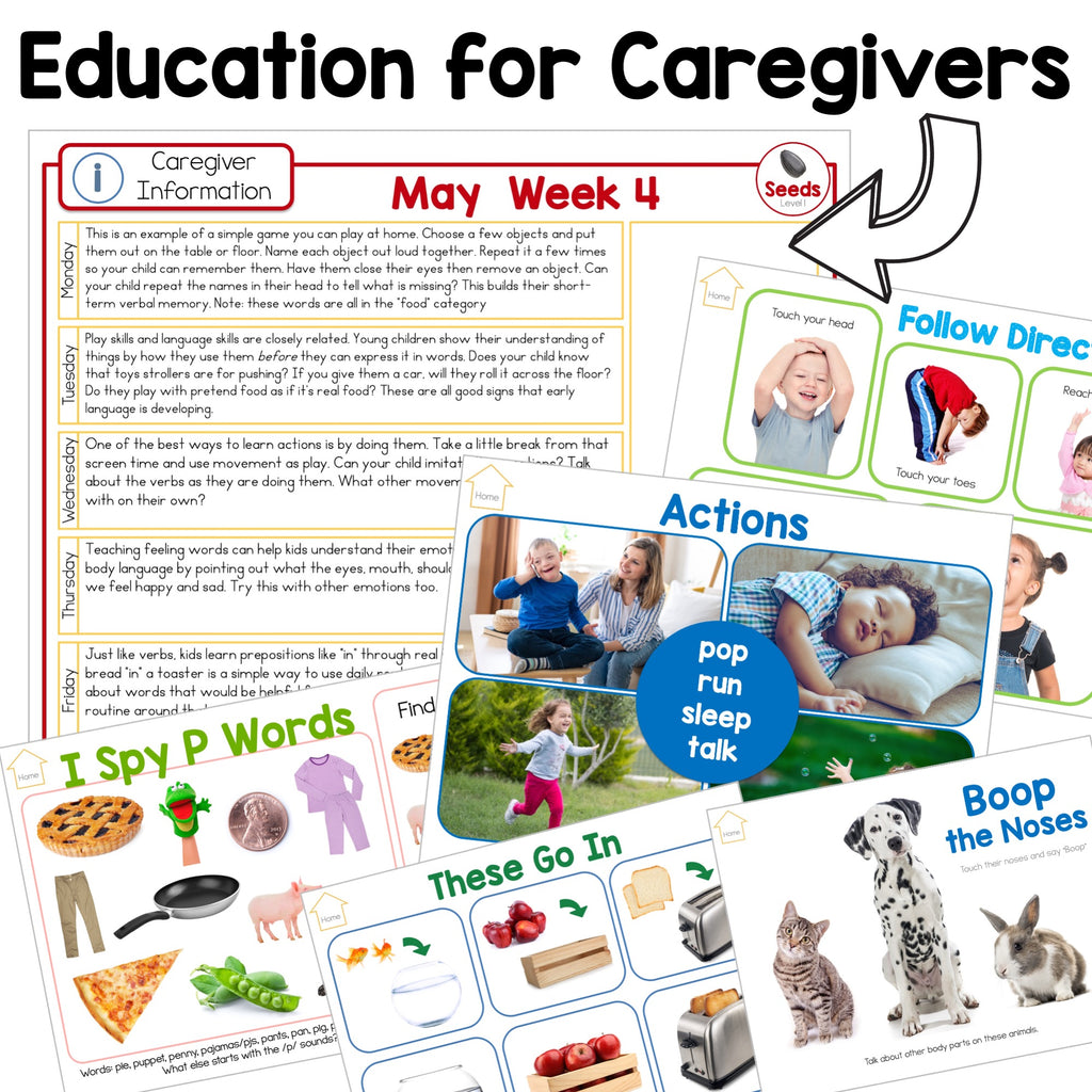 Spring Early Intervention Speech Therapy Activities