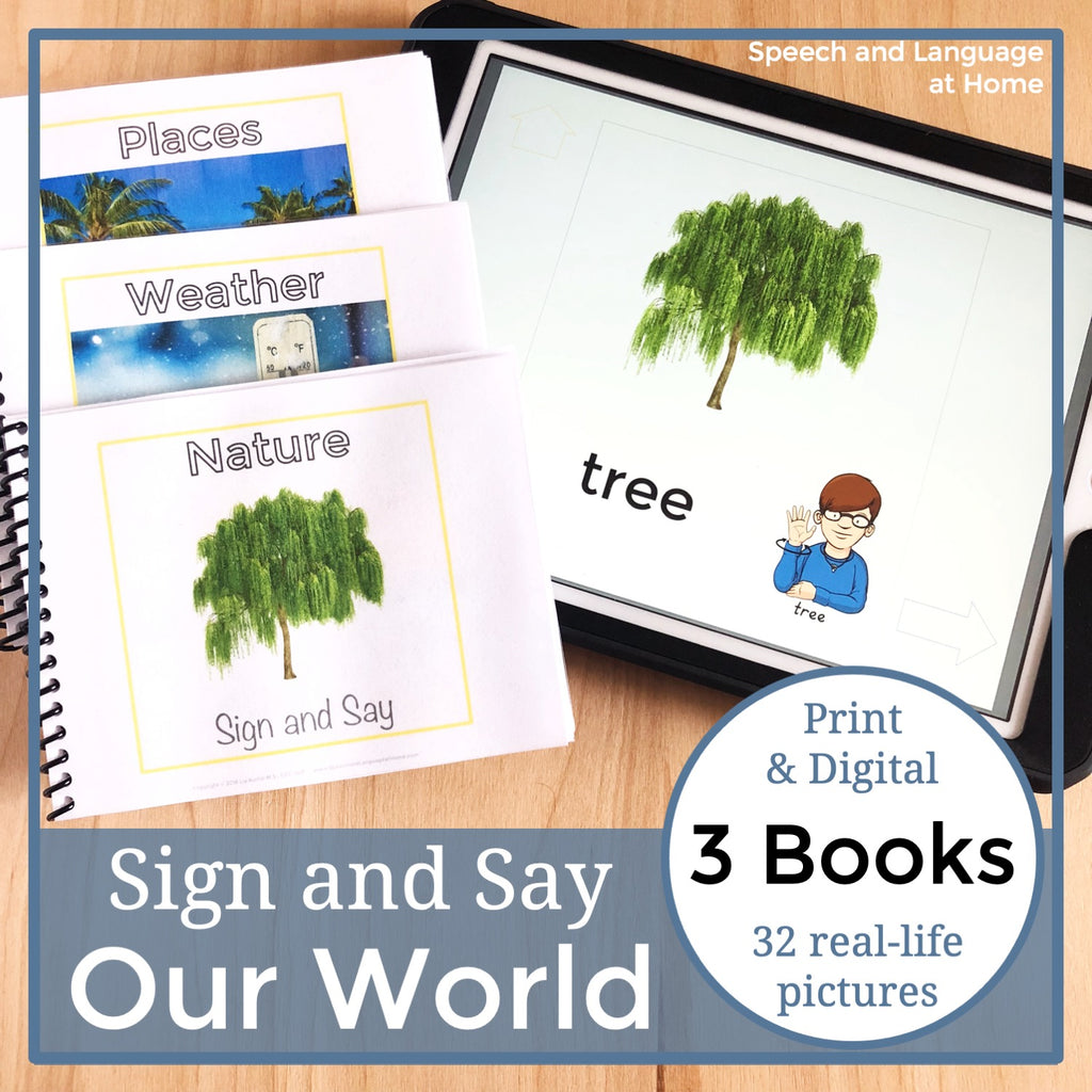 Nature, Weather, and Places Sign and Say