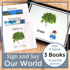 Nature, Weather, and Places Sign and Say