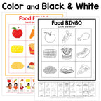 Food Lunch and Dinner Sign and Say Bingo