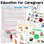 Winter Kindergarten Speech Therapy Activities
