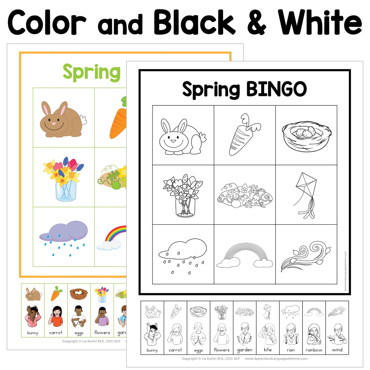 Spring Sign and Say Bingo