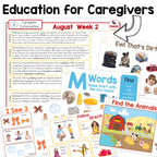 Summer Early Intervention Speech Therapy Activities