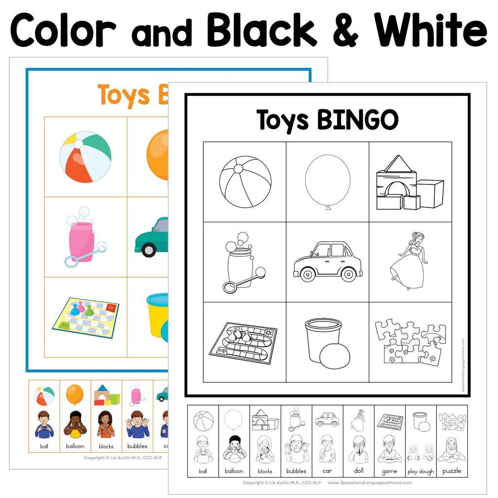 Toys Sign and Say Bingo
