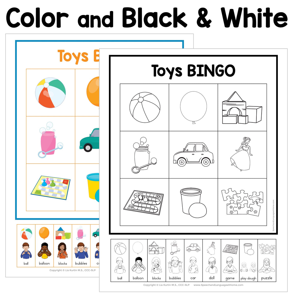 Toys Sign and Say Bingo