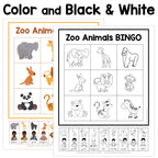 Zoo Animals Sign and Say Bingo