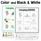 Camping Sign and Say Bingo