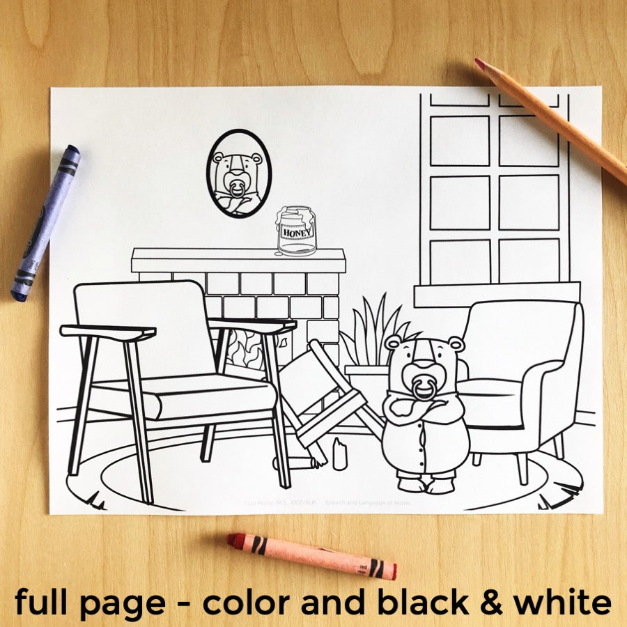 Goldilocks and the Three Bears Wordless Book