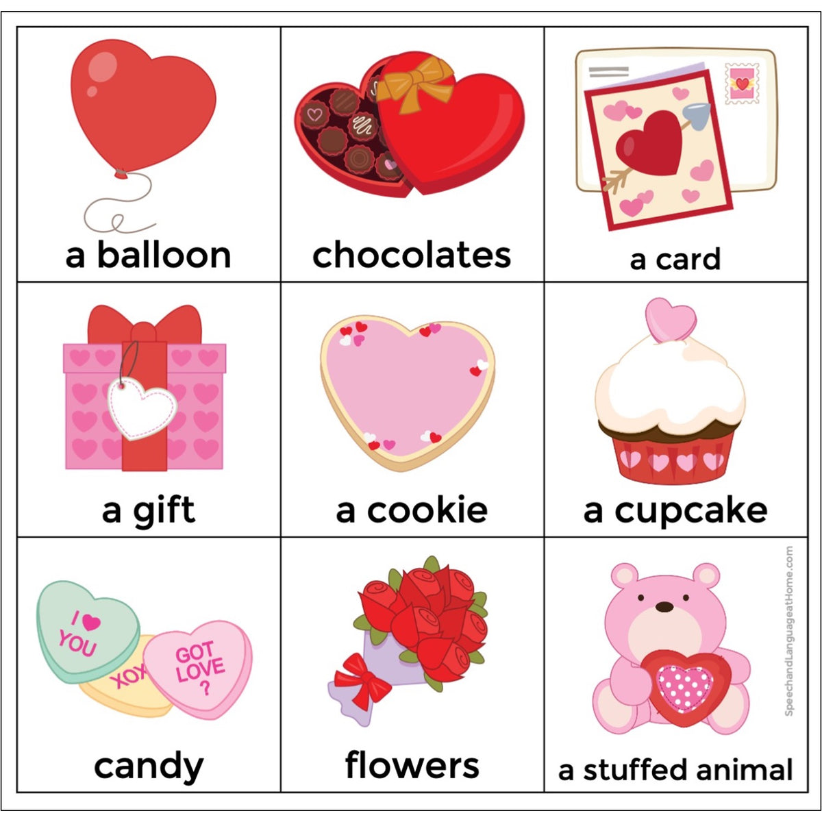 Valentine's Day Bingo Game