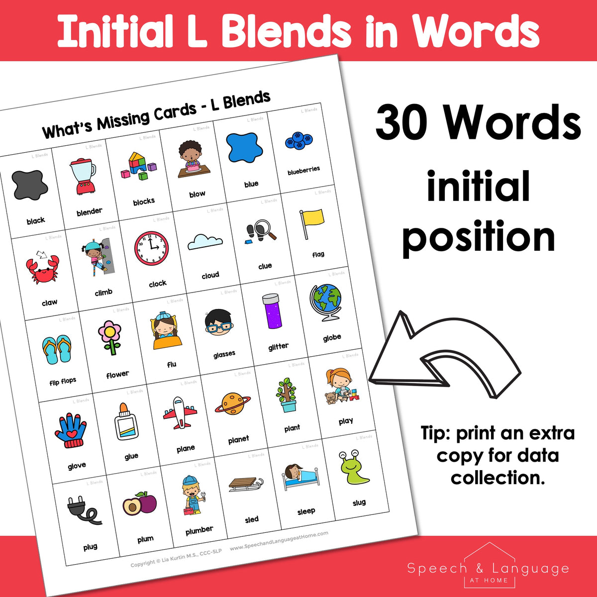 L Blends What's Missing Articulation Game