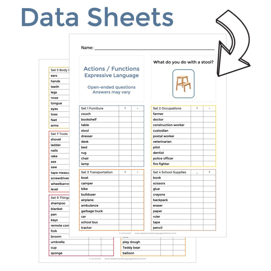 Object Function Verbs Task Cards