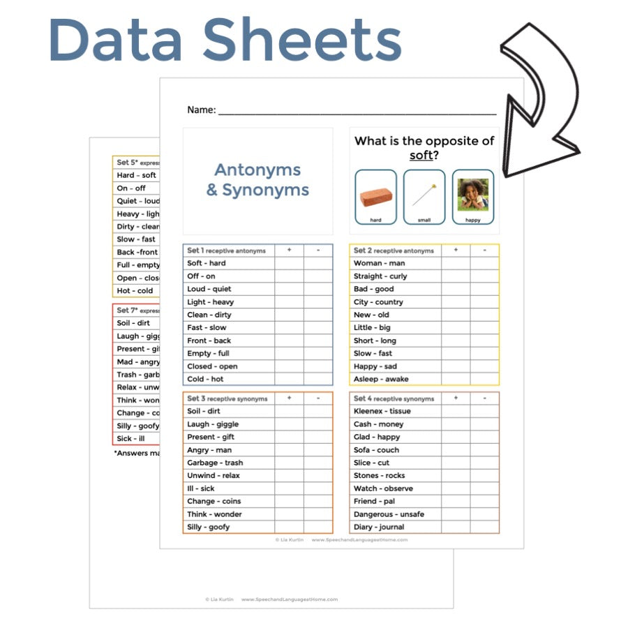 Antonym and Synonym Task Cards