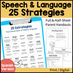 25 Speech and Language Parent Handouts (Spanish)