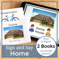 Things at Home and Transportation Sign and Say