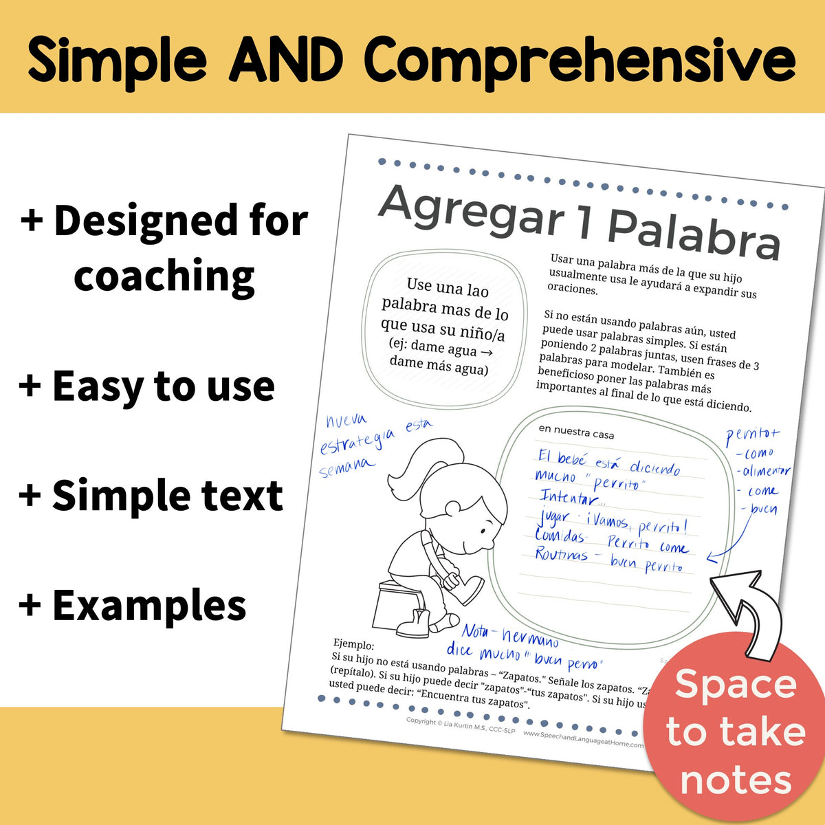 25 Speech and Language Parent Handouts (Spanish)