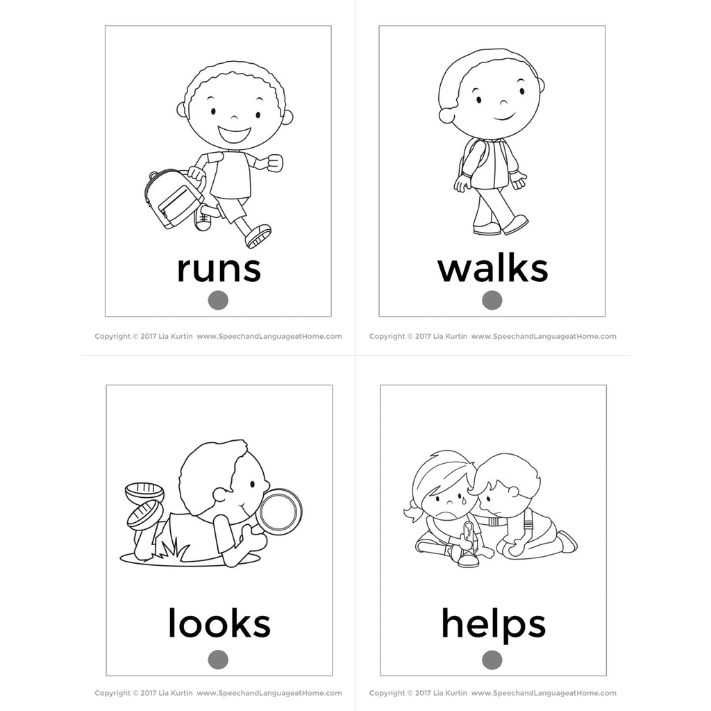 Expanding Utterances Verbs Flip Books